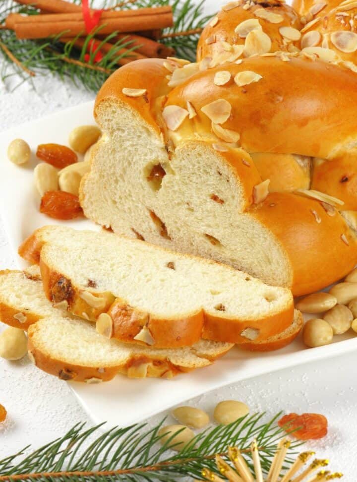 raisin challah bread