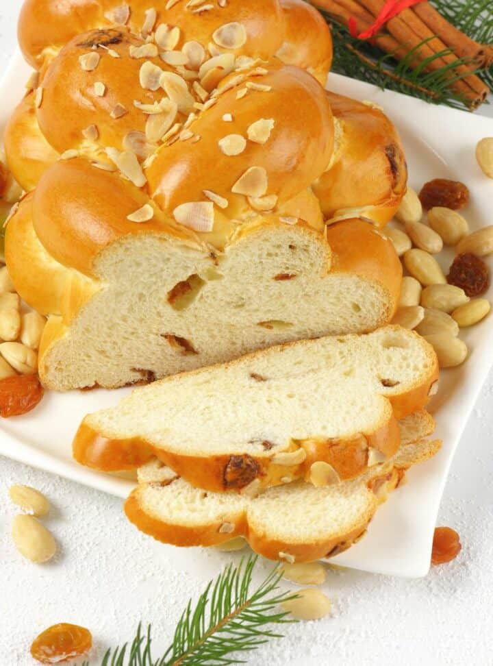raisin challah bread