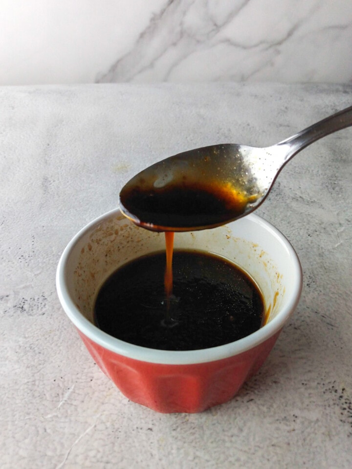 hoisin-soy sauce mixture