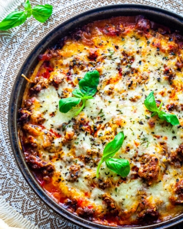 featured image for palmini lasagna recipe