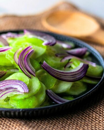 hungarian cucumber salad with red onions